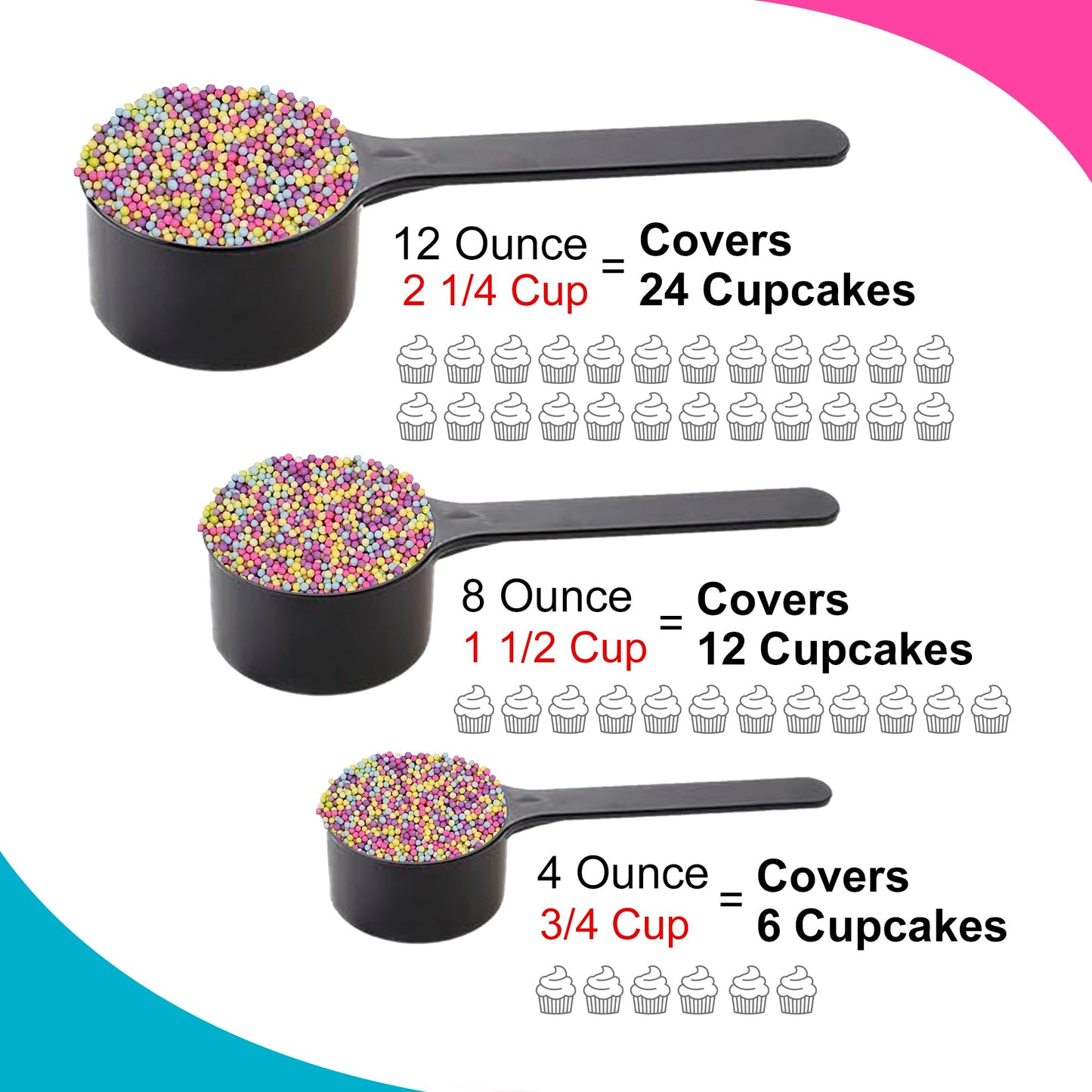 Colors Of The Garden Pastel Nonpareils - 4 Oz Resealable Standup Candy Bag - Nonpareils In Pastel Colors - Yellow, Pink, Green,