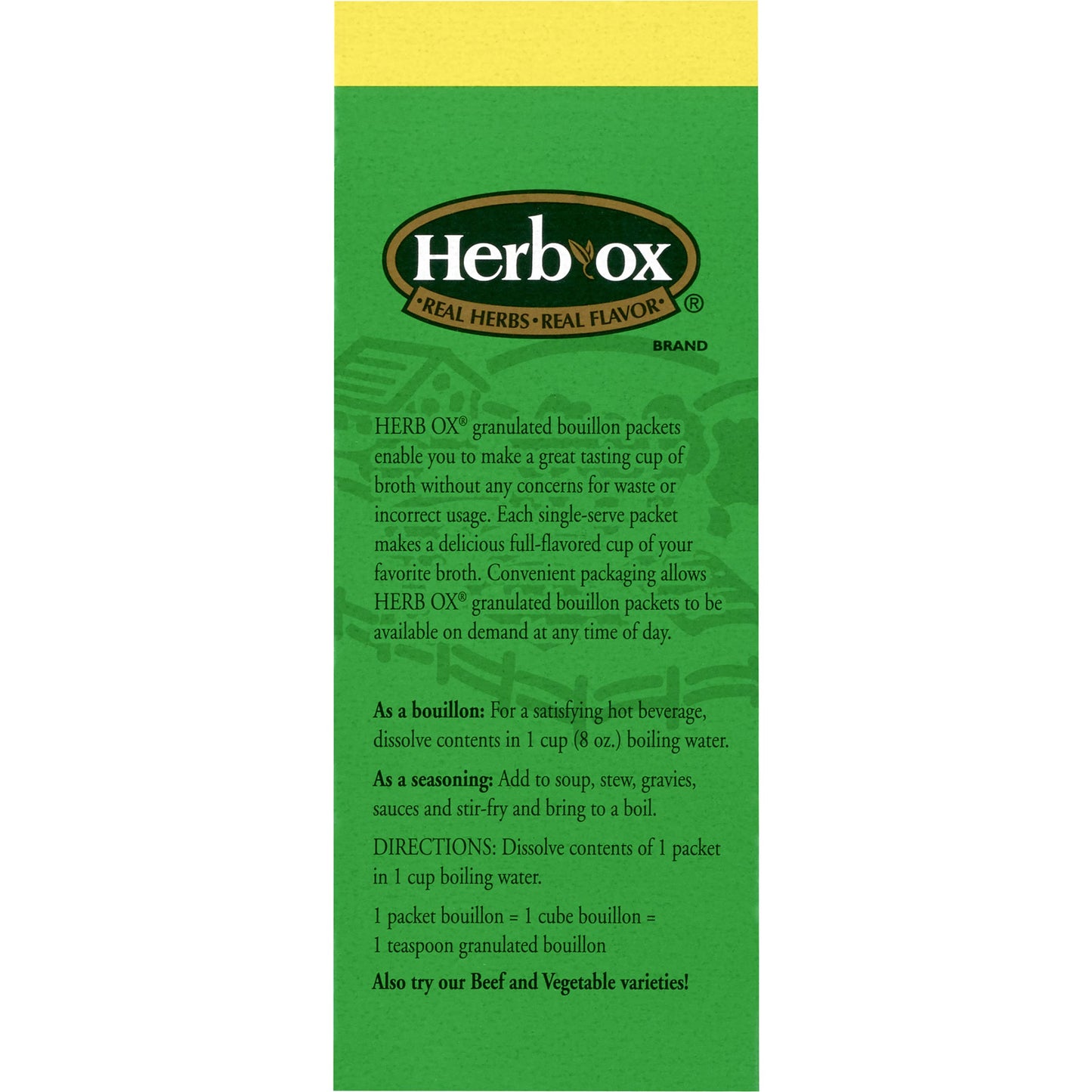 Herb-Ox Sodium Free Bouillon Bundle,`Beef And Chicken, 100 Total Packets