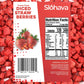Slohava Freeze Dried Diced Strawberries Pieces, 4 Oz. 100% Natural Fruit, No Sugar Added, Kosher, Resealable Pouch.