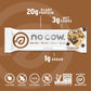 No Cow High Protein Bars, Chocolate Chip Cookie Dough - Healthy Snacks, 20G Vegan Protein, High Fiber, Low Sugar, Keto Friendly,