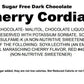 ANDY ANAND CHOCOLATIER Gourmet Sugar Free Vegan Dark Chocolate Cherry Cordials, 48 Count, Elegant Gift Box