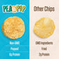 PEAKAPOP Veggie Chips - Plant-Based White Cheddar Crisps, Vegan & Gluten-Free, 15 oz (15-Pack)