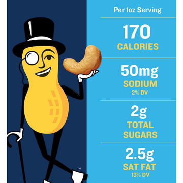 PLANTERS Deluxe Lightly Salted Cashews, Party Snacks, 18.25 Ounce, Kosher, Plant-Based Protein