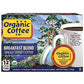 THE ORGANIC COFFEE CO. Coffee Pods - Breakfast Blend, Medium Roast, K Cup Compatible, 12 Count, USDA Organic