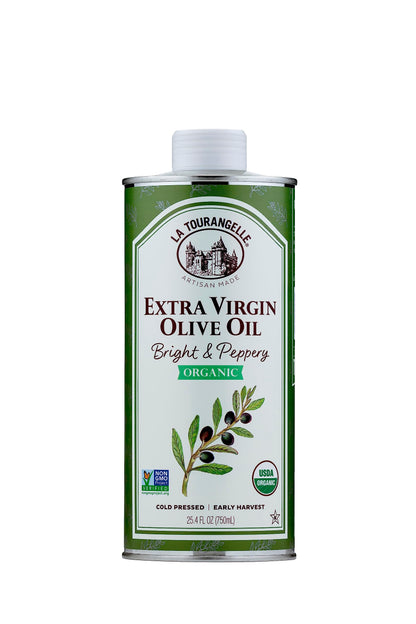La Tourangelle, Organic Extra Virgin Olive Oil, Cold-Pressed High Antioxidant Picual Olives From Spain, 25.4 Fl Oz