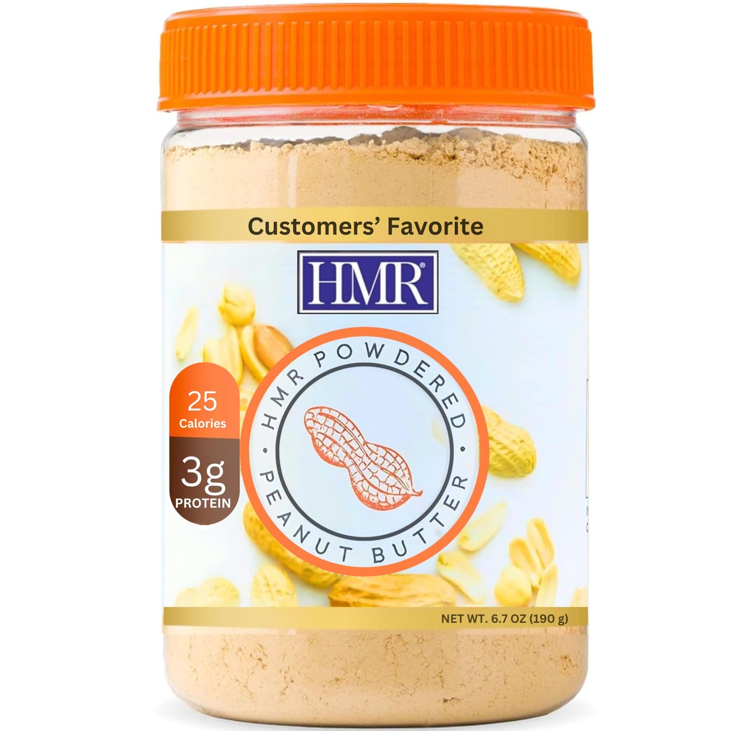 2-Pack Hmr Peanut Butter Powder | Powdered Peanut Butter (32 Servings), Powder Mix From Real Dry-Roasted Peanuts, 3 Grams Of Pro