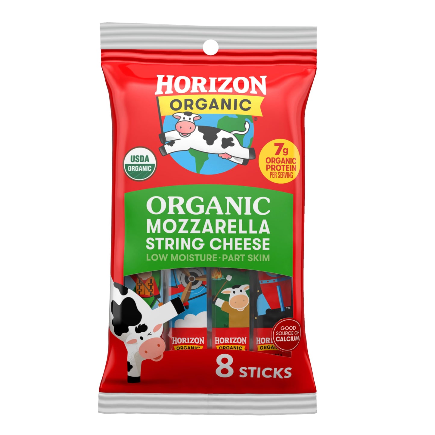 Horizon Organic Mozzarella String Cheese, 8 oz. Pack, 8 Sticks