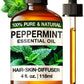 Kukka Peppermint Oil For Hair & Skin - 100% Natural Mint Essential Oils - Premium Grade Natural Peppermint Essential Oil For Dif