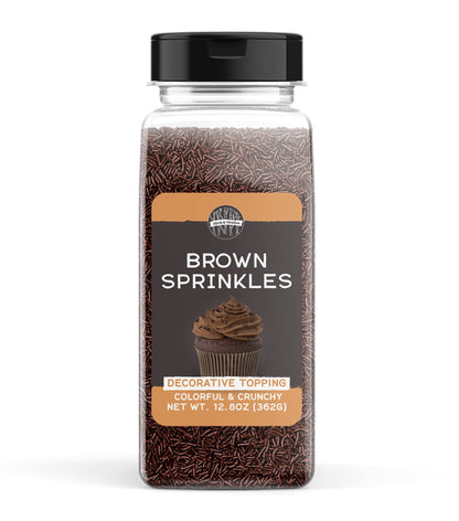 Birch & Meadow Brown Sprinkles, 12.8 oz, Decorative & Fun Topping