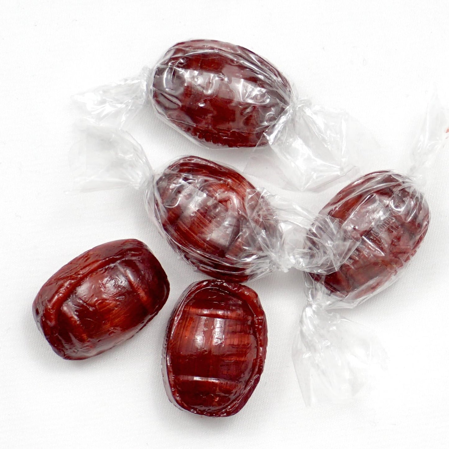 The Hampton Popcorn Company Root malt-inspired Barrels Hard Candy - 1lb Bulk Bag - Old Fashioned Individually Wrapped Candy