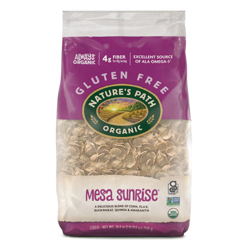 Nature 'S Path Organic Gluten Free Mesa Sunrise Cereal, 1 Lb 10.4 Oz Earth Friendly Package (Pack Of 6), Non-Gmo, Low Fat
