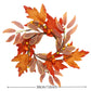 napmedon 2 Pieces Pumpkins Candle Rings Wreaths Mini Autumn Decoration 10inch Orange Silk DTM0096-2pc