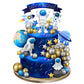 24 Pcs Astronaut Space Cake Toppers Outer Space Cake Toppers Decoration Astronaut Figurines Planet Rocket Satellite Pearl Balls