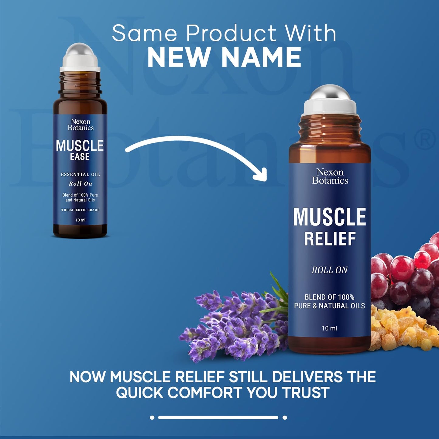 Muscle Ease Essential Oil Roll-On 10Ml - 100% Pure Therapeutic Grade Blend For Sore Muscles, Aches & Pains - Roll On Application