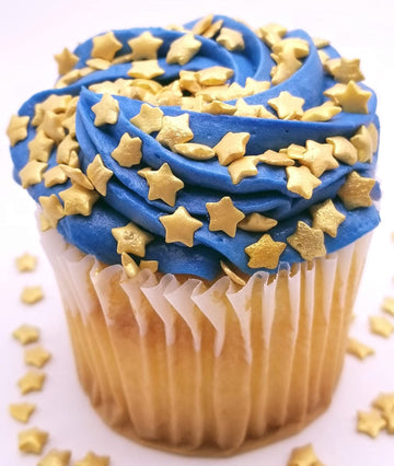 Ncs Gold Stars Edible Sprinkles, 4 Ounces - Great For Cupcakes, Cookies, Cakes, Cakes Pops