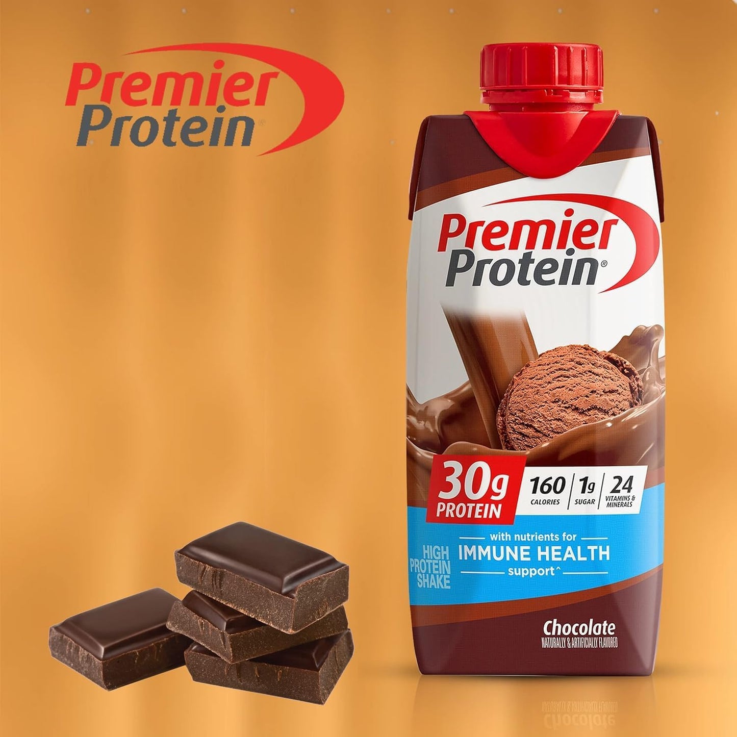 Premier Protein 30g Protein Shake, Chocolate, 11 Fl Oz, Pack of 12, The Award Box