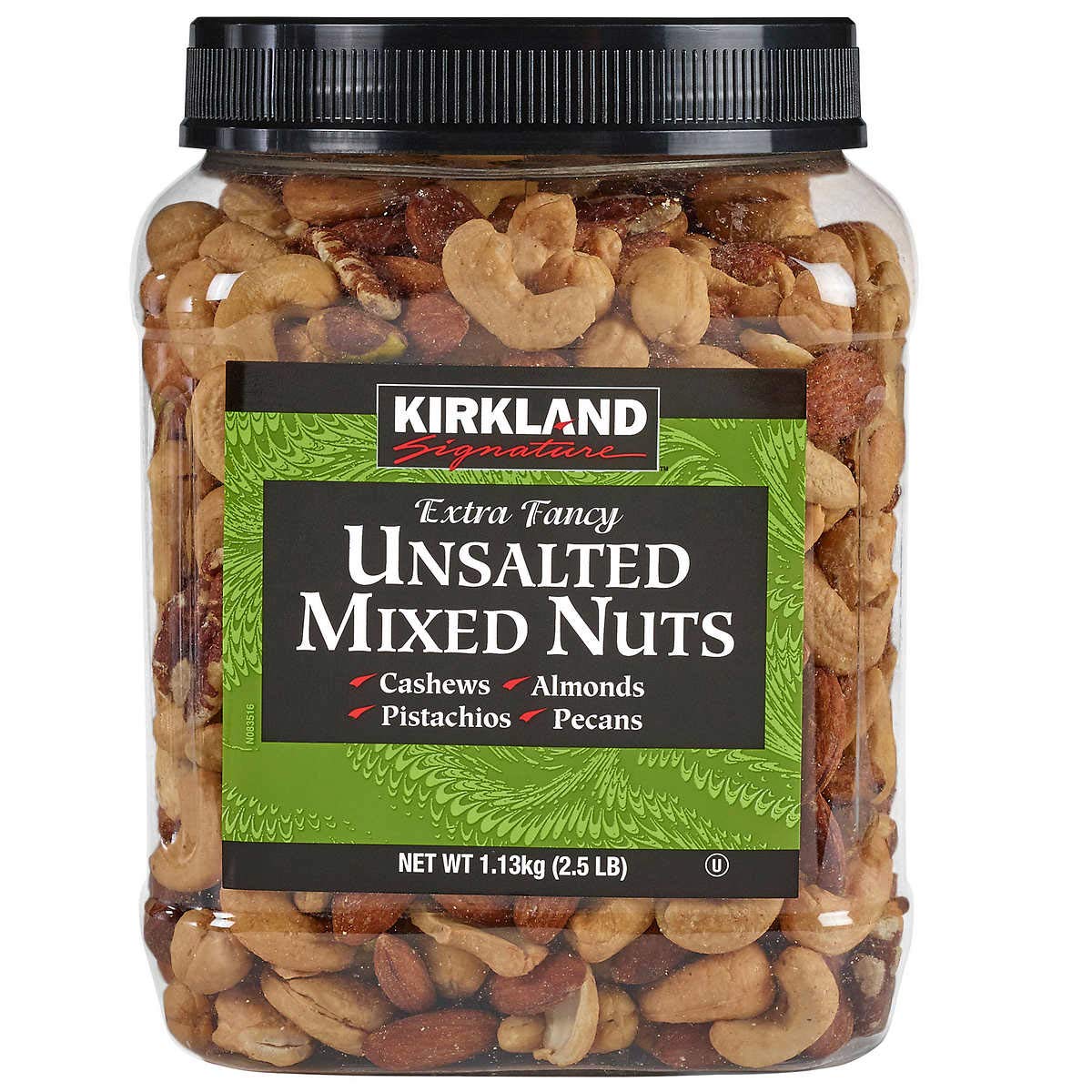 Kirkland Signature Extra Fancy Unsalted Mixed Nuts, 40 Ounces (3 Pack)