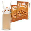 Keto Chow Keto Meal Replacement Shake Powder - Salted Caramel - Low Carb - 1.4 oz (Pack of 3)