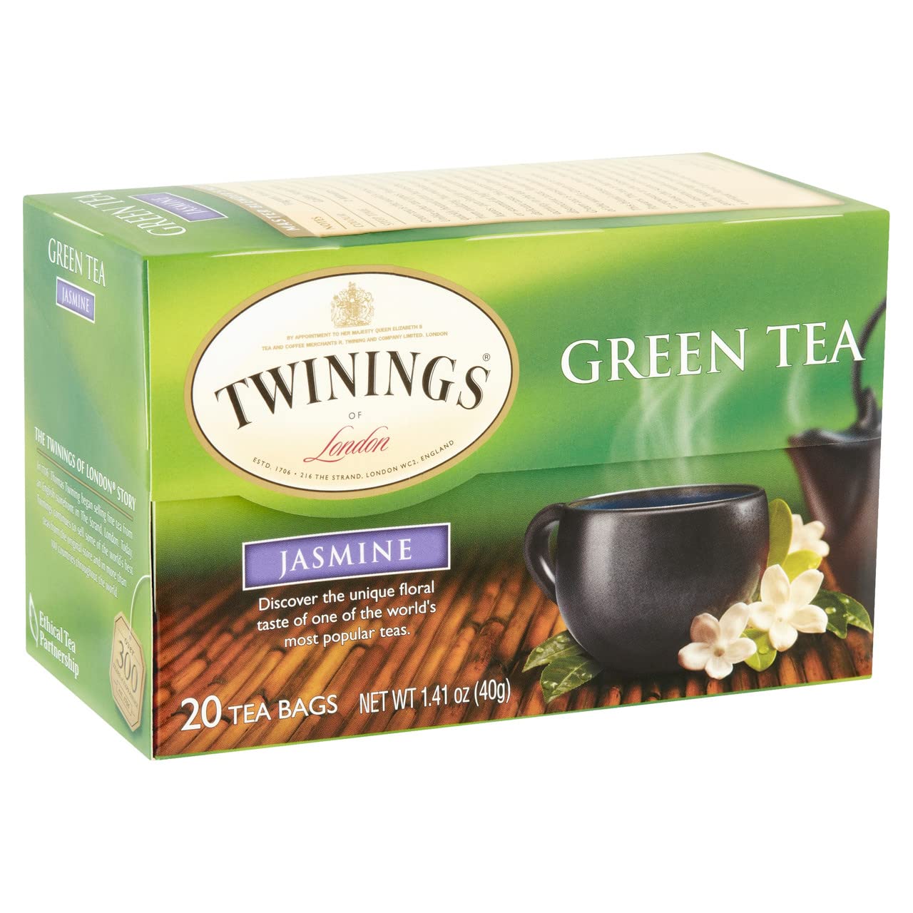Twinings Tea Green Tea - Jasmine - Case Of 6 - 20 Bags