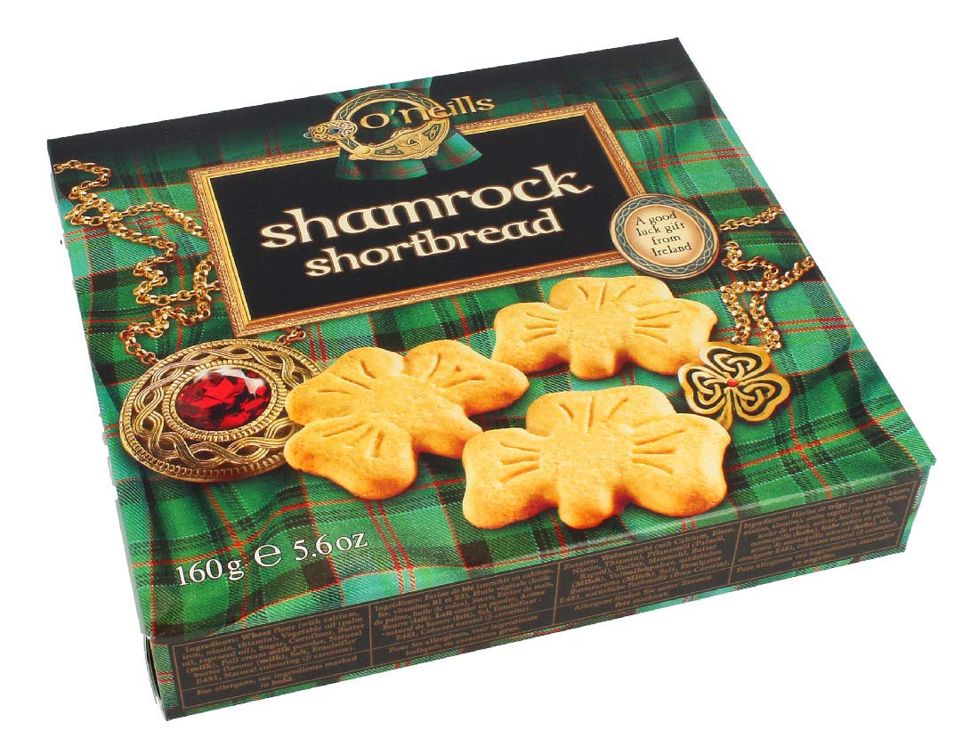 O'Neills Shamrock Shortbread Cookies, 5.6 Ounce
