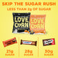 Love Corn Variety Pack - Cheddar & Sweet and Salty Snacks, 0.35 oz x 60, Gluten Free, Kosher, NON-GMO, Healthy Crunchy Alternative