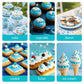 Sugarzy Edible Pearl Sprinkles, Blue Pearl, 130g Baking Decorations, Cupcake Toppers, Cookie and Ice Cream Toppings
