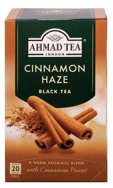Ahmad Tea Black Tea, Cinnamon Haze, 20 ct (Pack of 6), Caffeinated, Sugar-Free, Model 695