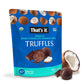 That's it. Organic Belgian Dark Chocolate & Coconut DateTruffles. 100% Plant-Based, Vegan, Gluten-Free, 47 Calories per Truffle,