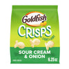 Goldfish Crisps Sour Cream & Onion Baked Chip Cracker Snacks, 6.25 Oz Bag