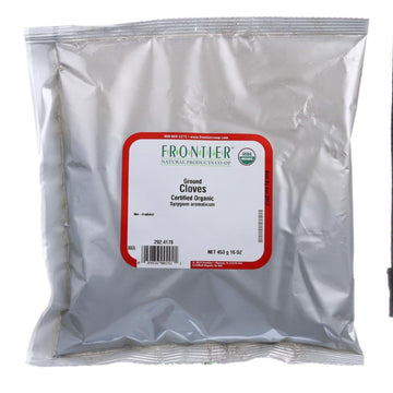 Frontier Ground Cloves Certified Organic, 16 Ounce Bag (Packaging May Vary)