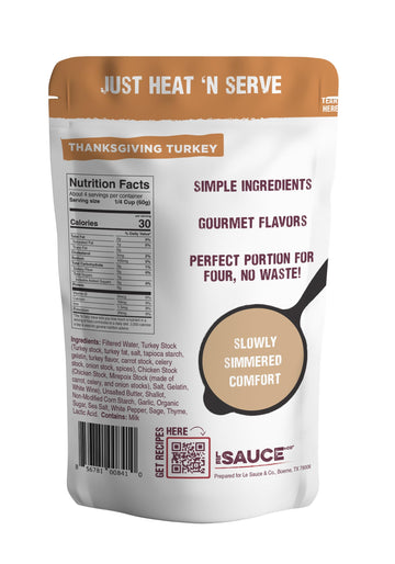 Le Sauce & Co. Thanksgiving Turkey Gourmet Gravy 2-Pack, Gluten Free, 4-Serving Size