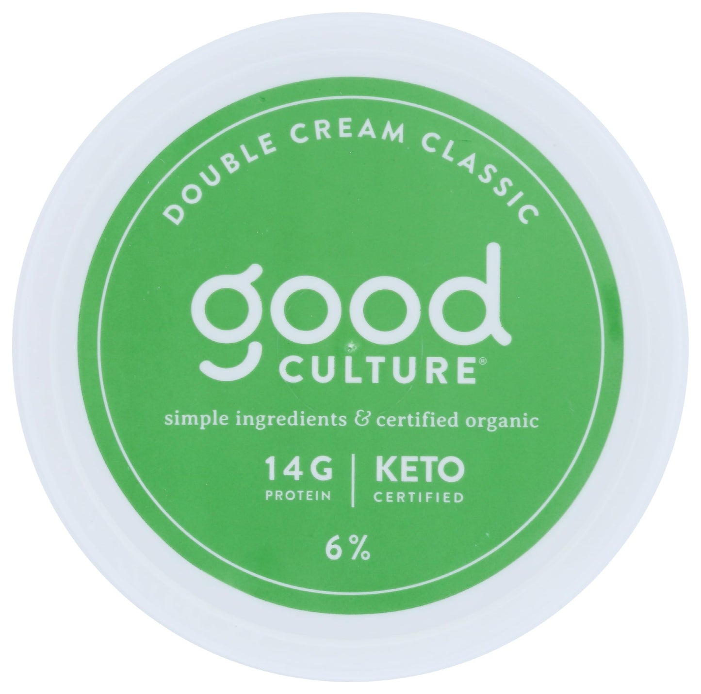 Good Culture, Organic Cottage Cheese - Double Cream 6%, 16 Ounce