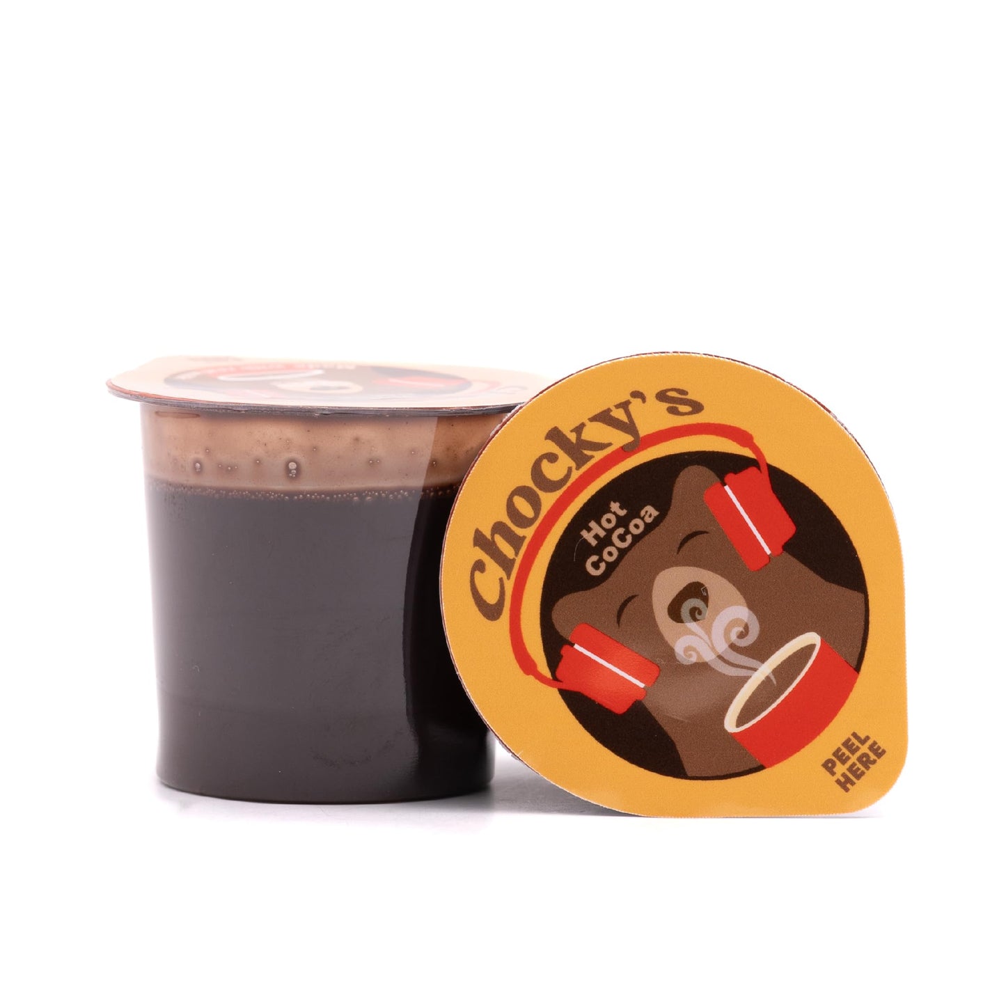 Chockys by Java House Single-Serve Hot Chocolate Pods - Peel and Pour Liquid Concentrate - Hot Chocolate - 12 Count