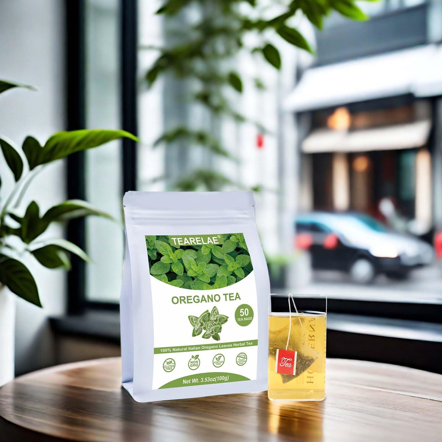 TEARELAE Oregano Tea Bags - Premium Natural Oregano Leaves - 50 Count - Non-GMO, Caffeine-Free