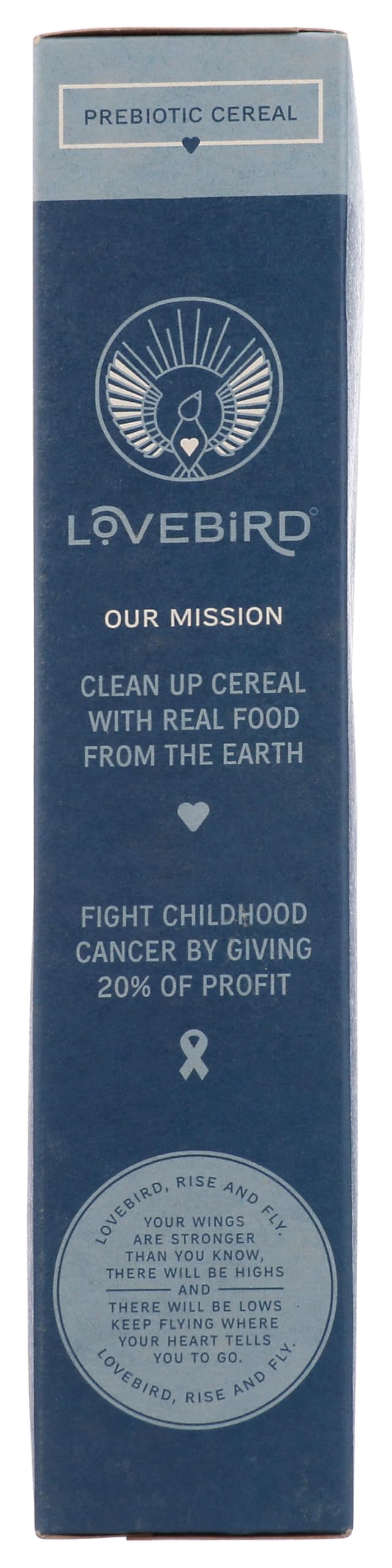 Lovebird Organic Grain Free Unsweetened OS Cereal, 7 Oz