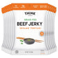 Think Jerky Sesame Teriyaki Beef Jerky, Gluten Free, High Protein, 1 oz Bags, 12 Pack
