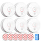 Siterwell Smoke Detector, 10 Year Product Life Fire Alarm With Magnetic Fastening Kit, Smoke Alarm With Photoelectric Sensor And
