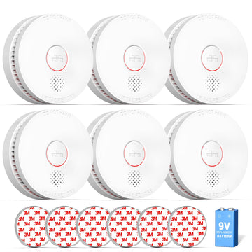 Siterwell Smoke Detector, 10 Year Product Life Fire Alarm With Magnetic Fastening Kit, Smoke Alarm With Photoelectric Sensor And