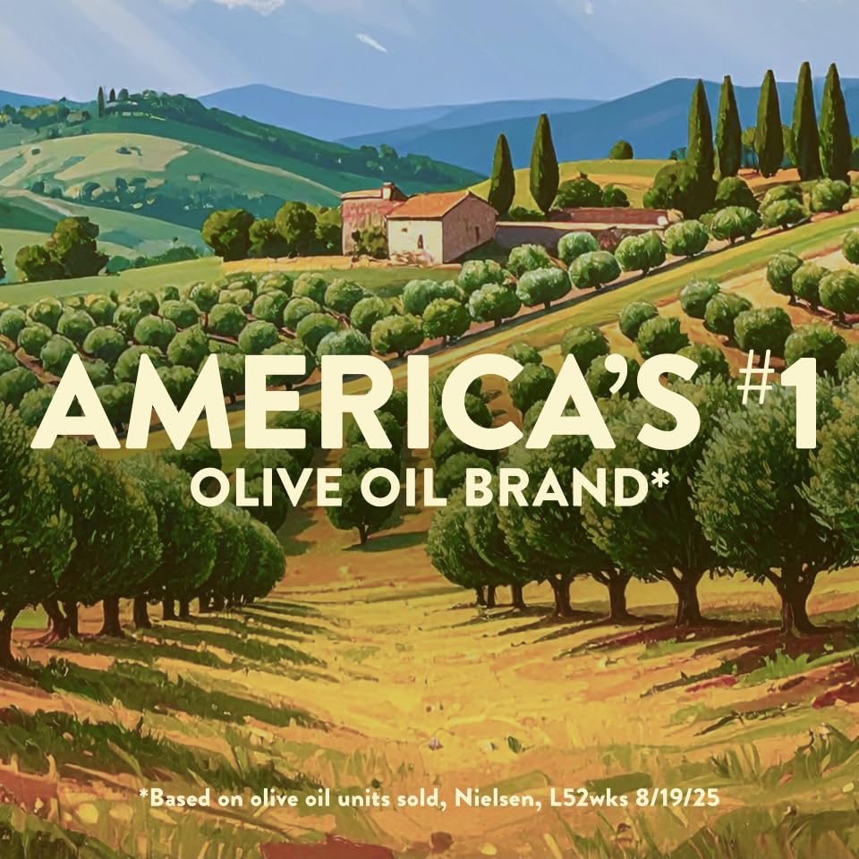 Pompeian USDA Organic Robust Extra Virgin Olive Oil, Contains Polyphenols, First Cold Pressed, Full-Bodied Flavor, Perfect for S