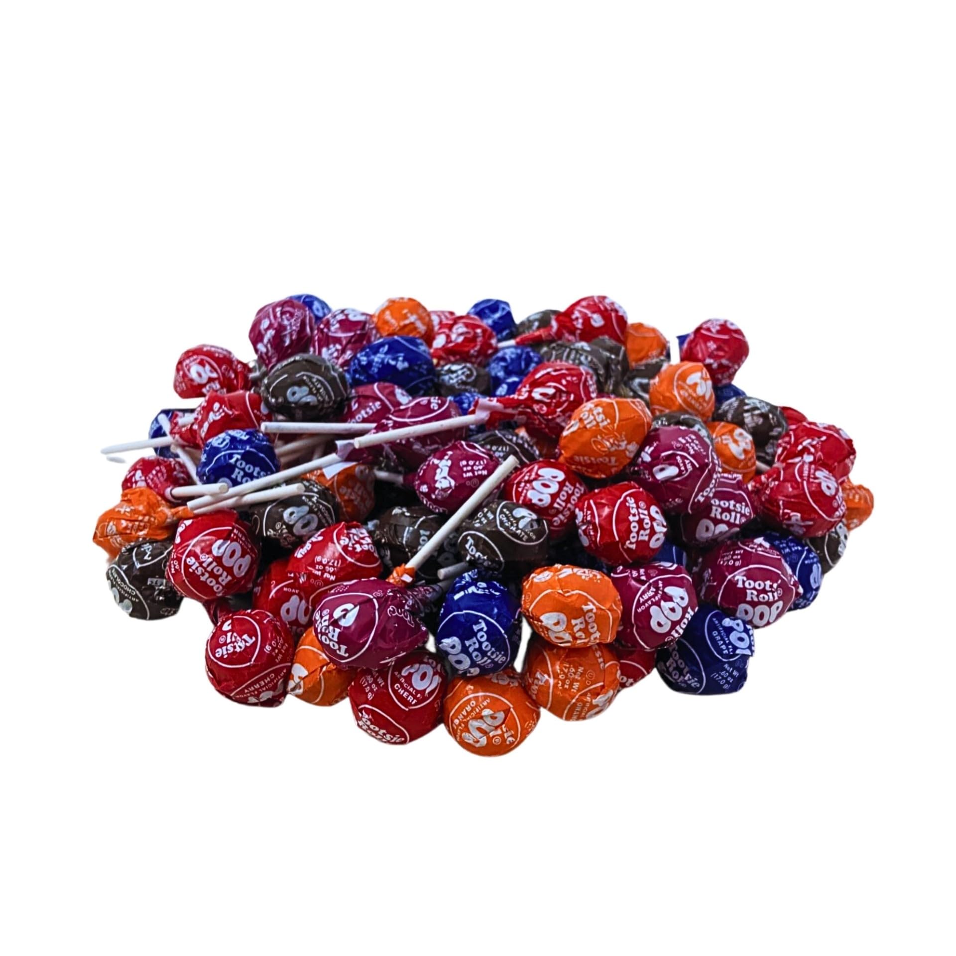 Assorted Fruit Flavored Tootsie Pops 3.5-Lbs- Five Classic Flavors Bulk Pack Of America'S Favorite Lollipops - Individually Wrap