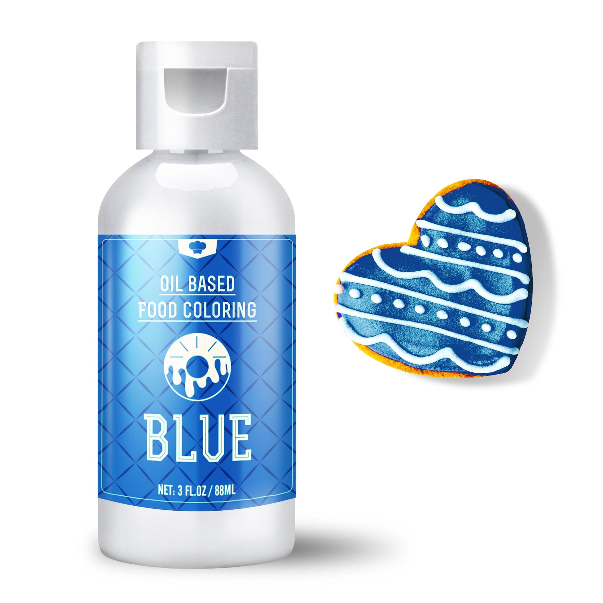 Vividye Oil Based Food Coloring for Chocolate, 88ml, Tasteless Liquid Dye for Baking, Candy Melts, Fondant - Blue