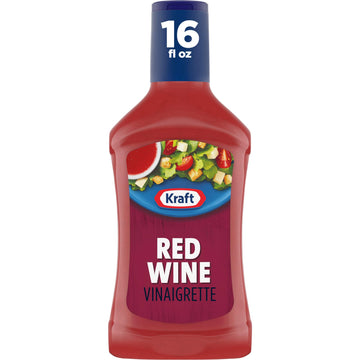 Kraft Red Wine Vinaigrette Salad Dressing - 16 Fl Oz Bottles, 6 Count