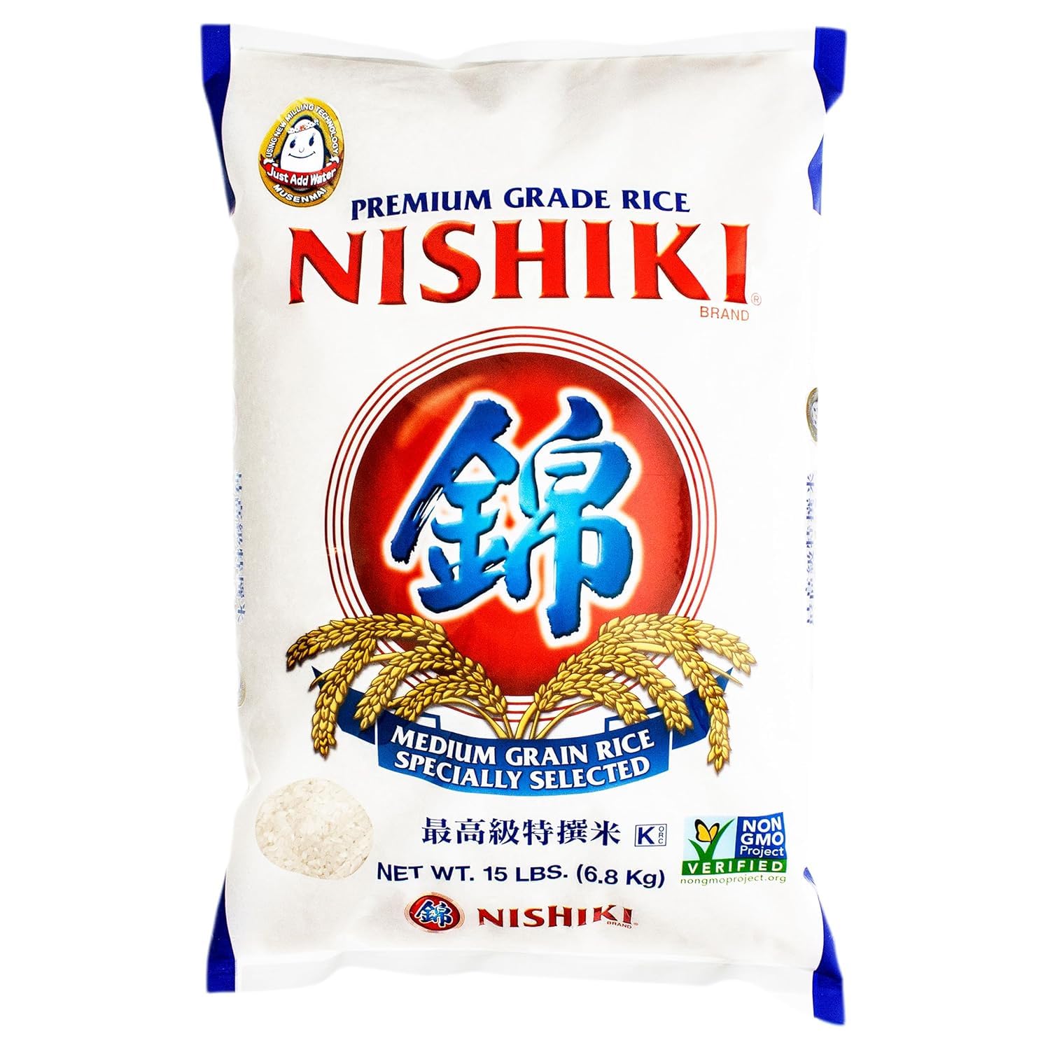 DO MY BEST NISHIKI Premium Grace Rice, 6.8 kg (15 lb), Pack of 1