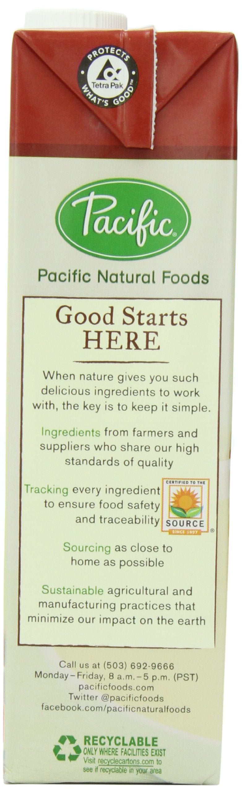 Pacific Natural Foods Light Sodium Organic Soup, Roasted Red Pepper and Tomato, 32-Ounce Cartons (Pack of 3)