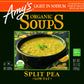 Amy'S Soup, Vegan Split Pea Soup, Light In Sodium, Gluten Free, Made With Organic Vegetables, Canned Soup, 14.1 Oz (12 Pack)