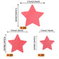 ZHUOWEISM 60 PCS Edible Star Cupcake Toppers Wafer Paper Pink Decorations for Baby Shower, Wedding, Birthday Party Supplies