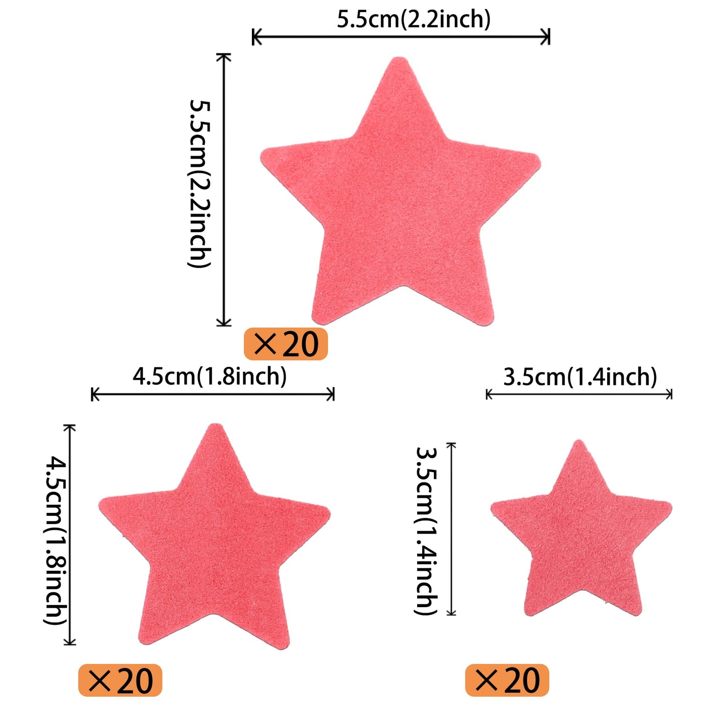 ZHUOWEISM 60 PCS Edible Star Cupcake Toppers Wafer Paper Pink Decorations for Baby Shower, Wedding, Birthday Party Supplies