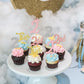 24 Pcs Two Cupcake Toppers Glitter Crown Two 2Nd Birthday Cupcake Picks Number 2 Two Cake Picks For Baby Shower Kids Second Birt