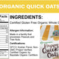 Bakery On Main Organic Oats - Gluten Free Organic Quick Oats - Non-Gmo, Preservative-Free Organic Quick Oats For Breakfast, Baking - 24Oz Bag (Pack Of 2)