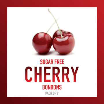 Swiss Imports Sugar Free Bonbons Hard Candy Drops, Cherry, 1.4 Oz/ 40G Box, 9 Pack